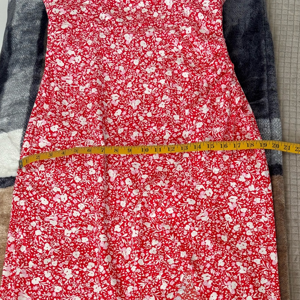 Zara Printed Corsetry-Inspired Midi Dress SZ L - Picture 14 of 14